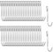 SHENGYIG 50 Stück Edelstahl Haken, 58 mm Zum Einhängen, Tragfähigkeit, Klemmhaken, Aufhängen Flach, für Küche, Bad, Shower Shelf