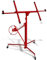 Ollewiellan XXL Plattenheber bis max 68 kg für Rigipsplatten 140-350cm Arbeitshöhe höhenverstellbar, max 290cm Lastarmbreite, Einfache Anpassung, Rot