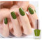 Olive Green Nail Polish, Peel Off Pure Green Nail Varnish, Water Based Quick Drying No UV Need Nail Polish for DIY Nail Art Manicure at Home Salon, Gift for Women (11ml)