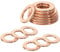 Qrity 20 Pezzi Piatte in Rame, M10 Rondella di Rame, 10mm ID 16mm OD Rondella di Tenuta, Rondelle per Viti, Bulloni
