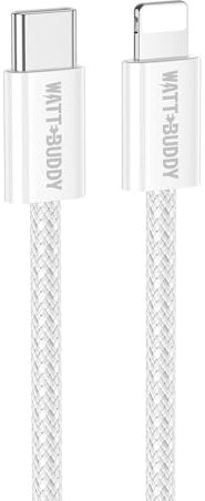Watt Buddy 60W Charging Data Cable Type-C to Lightning Cable for iPhone, 1M - Fast Charging, Durable, and Efficient for iPhone, iPad, and Apple Devices