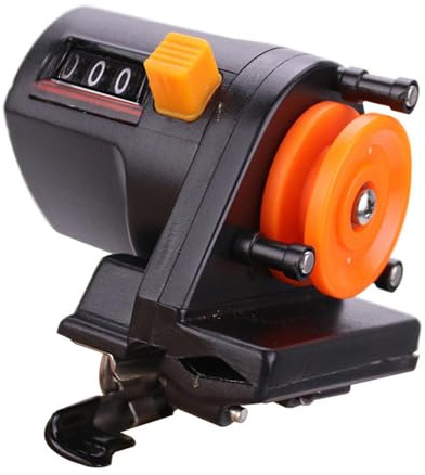 F Fityle Misuratore della Lunghezza della Lenza da Pesca, misuratore Lunghezza Lenza da Pesca, 0-999 m, Display Manuale a sgancio rapido, per traina
