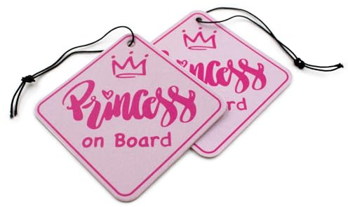 2er Set Tuning Lufterfrischer Duftbaum fürs Auto Air Freshener Design Duft Anhänger (2x Princess)