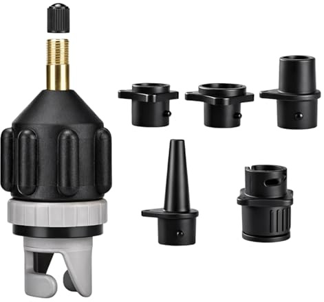 Sup Adapter für Kompressor, 6 Stück Stand Up Paddle Board Pumpe Zubehör, Schlauchboot Paddling Luftpumpe Ventil, Kajak Stand-up Paddel Motor Ventiladapter