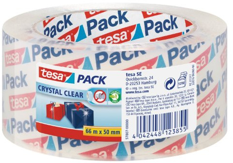 Tesa Tesapack Ultra Strong 66 m x 50 mm/Pack of 5 glasklar
