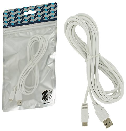 Charging cable for Nintendo Wii U Gamepad 3M extra long lead – White | ZedLabz