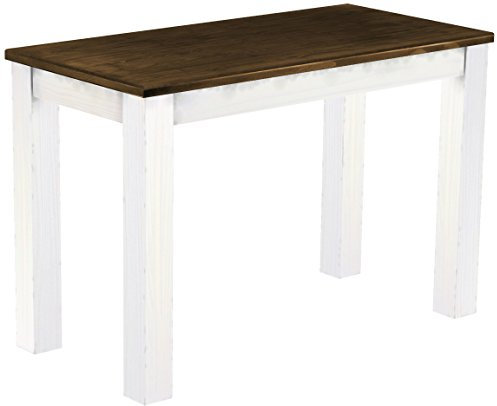 Esstisch Rio Classico 115x56 cm Eiche Weiß Küchentisch Kleiner Tisch Holztisch Pinie Massivholz Brasilmöbel