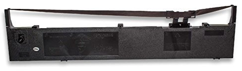 vhbw Farbband Schriftband kompatibel mit Epson LQ 2070, FX 2180, LQ 2080, FX 2170, FX 2070 Nadeldrucker, Bondrucker - Schwarz