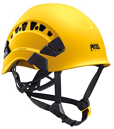 Petzl H43470 Vertex Universalhelm mit Dual-Kinnband und Belüftung, Gelb