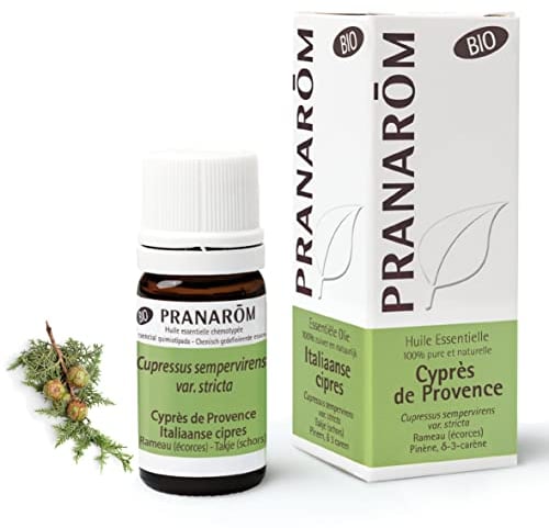 Pranarôm | Huile Essentielle de Cyprès de Provence Bio | Cupressus sempervirens | Rameau | 5 ml