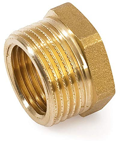 Messing Reduzierung 2Zoll AG x 3/4Zoll IG Reduzierung Redstück Messing Fitting Gewindefitting Rohrfitting Gewindeadapter Außengewinde auf Innengewinde