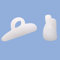 Bargain Wells 1 Pair of Silicone Hammer Toe Correctors – Single Loop Gel Straighteners for Claw & Bent Toes (2 Correctors, White)