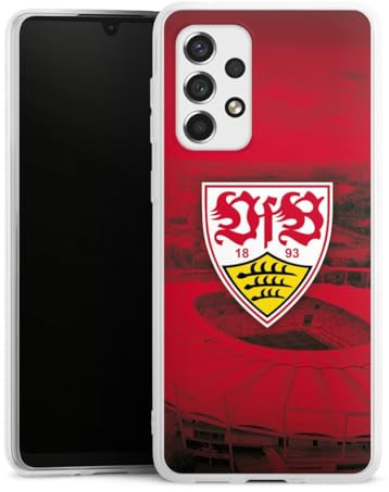 DeinDesign Silikon Hülle kompatibel mit Samsung Galaxy A33 5G Case transparent Handyhülle VfB Stuttgart Stadion Offizielles Lizenzprodukt