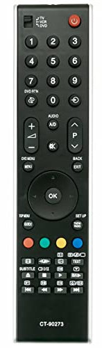 CT-90273 Remplacement de la télécommande Convient pour Toshiba Téléviseur LCD 32C3035D 42C3035DG 32C3030D 37C3030D 37X3030D 42C3030D 42X3030D