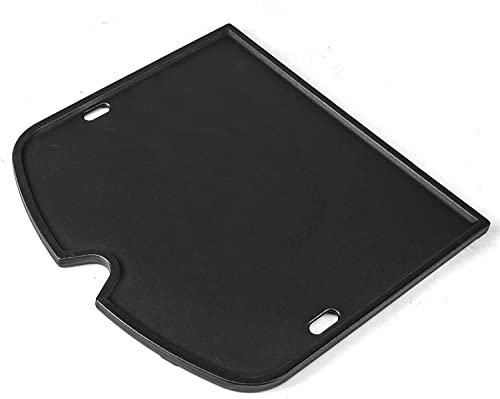 GFTIME Plancha de hierro fundido para Weber Traveler Parrilla de gas portátil Weber Parrilla al aire libre Sartén de cocina Pieza de repuesto Negro