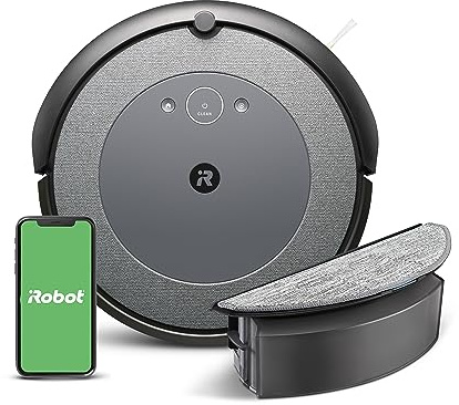 iRobot Roomba Combo i5 Robot Vacuum & Mop - Clean by Room with Smart Mapping, Works with Alexa, Personalized Cleaning Powered OS, Ideal for Pet Hair, Carpet and Hard Floors