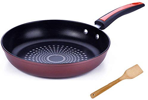 ZAANU Poêle à Frire JiangKui Poêle à Frire Wok Poêle à Frire antiadhésive Casserole Steak Frit Poêle spéciale Poêle en Fer pour cuisinière à gaz Cuisinière à Induction Envoi Gratuit Spon