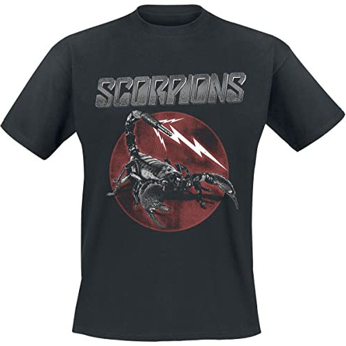 Scorpions 7 Jack Plug Männer T-Shirt schwarz M 100% Baumwolle Band-Merch, Bands