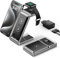 Hohosb 3 en 1 Cargador inalámbrico, Wireless Charger Plegable de aleación de Zinc para iPhone 15/14/13/12/11 Pro MAX/X/XS Max/8/8 Plus,Apple Watch S2-8/Ultra,AirPods(Negro)