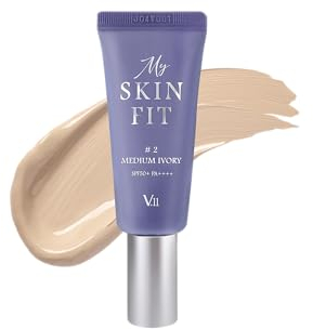 [VILLAGE 11 FACTORY] MY SKIN FIT BB CREAM (#2 MEDIUM IVORY) Korean Skincare - Hyaluronsäure, Niacinamid und Centella Asiatica - Kollagen-Booster - Leichte Feuchtigkeitstextur - Skin glass glow