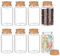 BENECREAT 8 Stück 100ml Mini-Glasflaschen mit Korkverschlüssen, Wunschflaschen Nachrichtenflaschen für Hochzeitsfeierbedarf, Bastelarbeiten