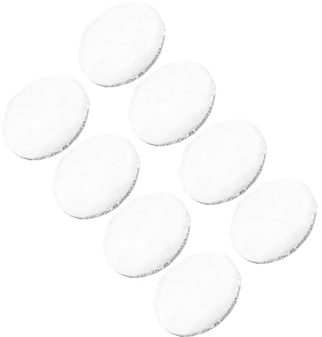 CoCud Tampon de Polissage en Laine, Diamètre de 6, Tampon de Polissage avec Fixation à Boucle et à crochet en Laine - (Applications : pour Voitures, Verre, Produits en Bois), 8 Pcs