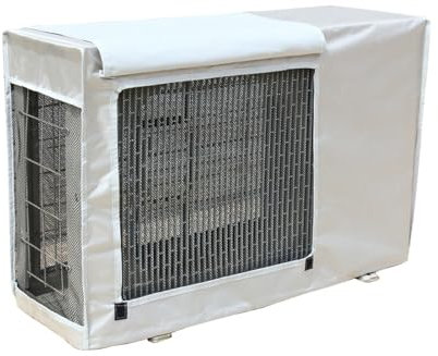 XRRJFYH Cubre Aire Acondicionado Exterior Protector Aire Acondicionado Exterior Funda Aire Acondicionado Exterior, Protección Impermeable y Solar (Color : Silver-b, Size : 96x40x70cm)