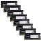 【DDR4 RAM Laptop Only】GIGASTONE 128GB Kit (8x16GB) DDR4 2666MHz (2400MHz or 2133MHz) PC4-21300 (PC4-19200/17000) CL19 1.2V SODIMM 260 Pin Unbuffered Non ECC High Performance Notebook Memory Upgrade