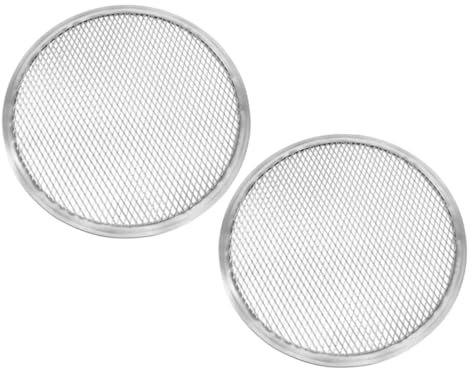 Veemoon 2pièces Pizza Ronde Avec Trou Pour Cuisson Plaque Aluminium Pour Pizza Et Crêpes Usage Domestique Et Professionnel