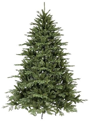 Dmora - Weihnachtsbaum 150 cm Linz, Künstliche Kiefer, Realistischer Baum, Tannenbaum, 124x124 h150 cm, Grün