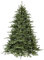 Dmora - Weihnachtsbaum 150 cm Linz, Künstliche Kiefer, Realistischer Baum, Tannenbaum, 124x124 h150 cm, Grün