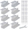 Lot De 8 Supports De Montage Pour Panneau Type Z, Supports De Montage Pour Panneau Solaire, Kit De Support De Montage De Panneau, Supports De Panneau Solaire, Pour Rv, Caravane, Véhicule, Camping Car
