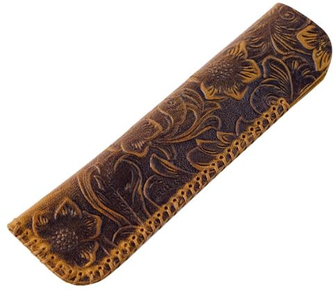BFNDSSEOU Pen Pouch Pen Protective Sleeve Vintage Pen Pouch Leather Knife Case Personalised Handmade Leather Pen Case Creative Gift Protection Case