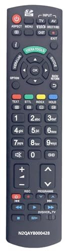 N2QAYB000428 Universal Remote Control Compatible for Panasonic TX-L32G10B TXL32G10B TX-L37G10B TX-P42G10B TX-P46G10B TX-P50G10B Viera TV Remote Controller