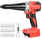 Rivettatrice a batteria compatibile con Milwaukee M 18 V batteria (senza batteria), rivettatrice elettrica professionale senza spazzole con luce LED, 3 adattatori, 60 rivetti e chiavi per metallo,
