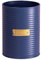 Darthome Navy Blue Ribbed Metal Utensils Pot 11x15x11cm Kitchen Tool Cutlery Storage Caddy Holder