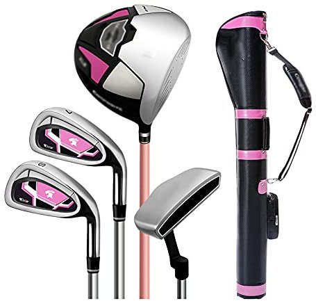 XSDAJSD Set di Mazze da Golf per Donna, Set di Mazze da Golf per Donna, Set Completo di Mazze da Golf per destrimani, Set di Mazze da Golf con Mazze da Golf e Sacca da Golf per Donne e Principianti.