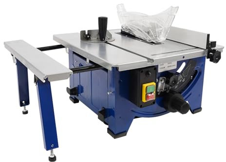 1200W Professional Tischkreissäge Mini-Tischsäge Baukreissäge 4800RPM Schnittgeschwindigkeit mit 24-Zah Präzisionstischsäge für Heimwerker, Holzbearbeitung, Metall, Kunststoff