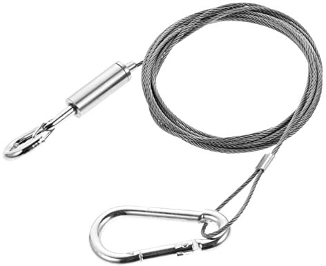 DIYEAH Lampenaufhängung Aus Stahl Mit Haken Und Schlaufe Zur Befestigung Von Lampen Und Möbelregalen Robust Und Langlebig Schützt Vor Herunterfallen