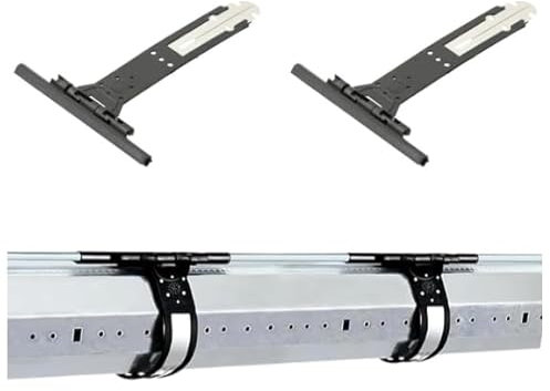 IdeaGenesis - Lot de 4 bandes pour volets roulants. Bretelles de volet roulant en acier inoxydable et polyamide. Compatible avec les lamelles en aluminium et plastique PVC (Pack de 4 feuilles), 152 x