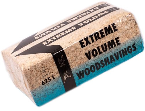 Bau Handwerker Service 24 Hobelspäne Tiereinstreu 675 L – Holzspäne Sägespäne für Pferde Vieh Kleintiere – staubarm saugstark naturbelassen – Einstreu für Stall Tierbox und Gehege