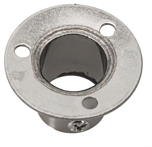 Allthingstore Heavy Duty Stainless Steel Wall Flange Connector for Round Pipes Easy Installation (22mm)