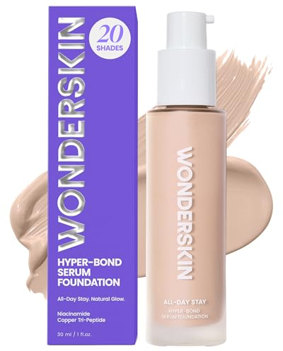 Wonderskin Serum Foundation - Hyper Bond All-Day Stay Waterproof Makeup | Lightweight serum, neutral foundation delivers waterproof, longwear coverage with a natural-looking finish.