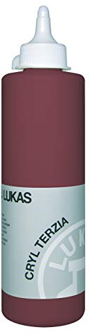 LUKAS CRYL TERZIA 500 ml - Acrylfarbe in Studien-Qualität - Farbton Terra di Siena gebrannt