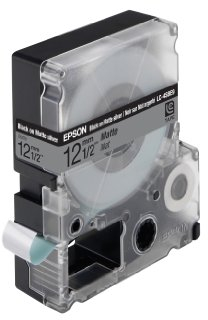 Epson LC-4SBE9 - Laminiertes Band (matt) - Schwarz auf Silber (matt) - Rolle (1,2 cm x 9 m) - 1 Rolle(n) - für LabelWorks LW-1000P, LW-300, LW-400, LW-400VP, LW-600P, LW-700, LW-900P