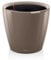Lechuza – Pot de Fleurs d'Interieur – Premium Classico Ls – Réserve d'Eau Intégrée – Coloris Taupe – Ø 21 X 20 cm