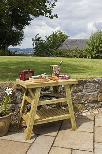 Zest4Leisure 91cm BBQ Side Table - FSC Certified Pressure Treated Wood