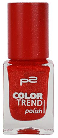 P2 Color Trend Nail Polish Nr. 020 red sand Inhalt: 10ml - Nagellack für tollen Sand-Effekt auf dem Nagel.