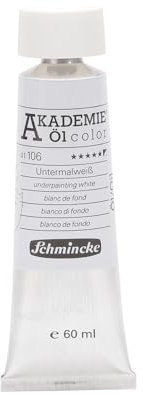 Schmincke Akademie - Peinture à l'huile - 60ml - Blanc pour sous couche