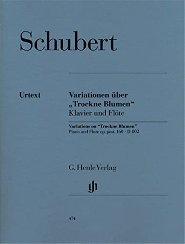 SCHUBERT - Introduccion y Variaciones Op.160 (D.802) Trockne Blumen para Flauta y Piano (Urtext)